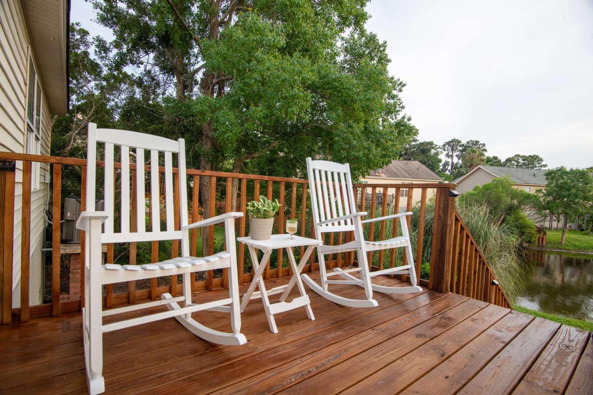 Savannah Lakefront Retreat Near Tybee Beach With King Bed And Free Parking Exterior foto